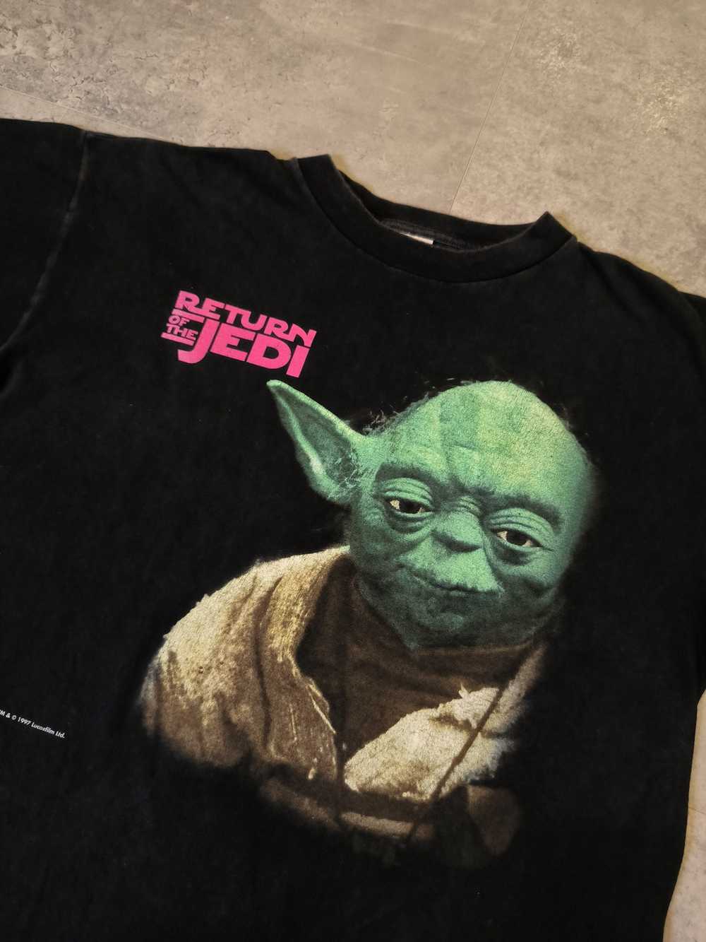 Star Wars Vintage Star Wars Yoda Promo Shirt 1997… - image 4