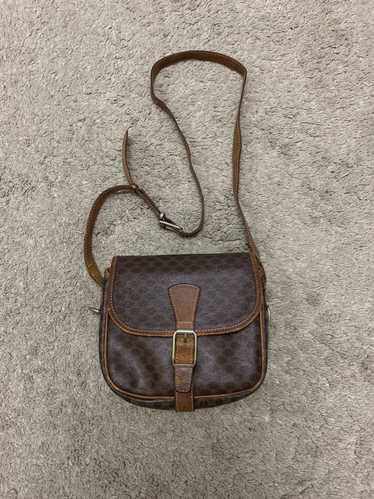 Celine Rare Vintage Celine Macadam Shoulder Sling… - image 1