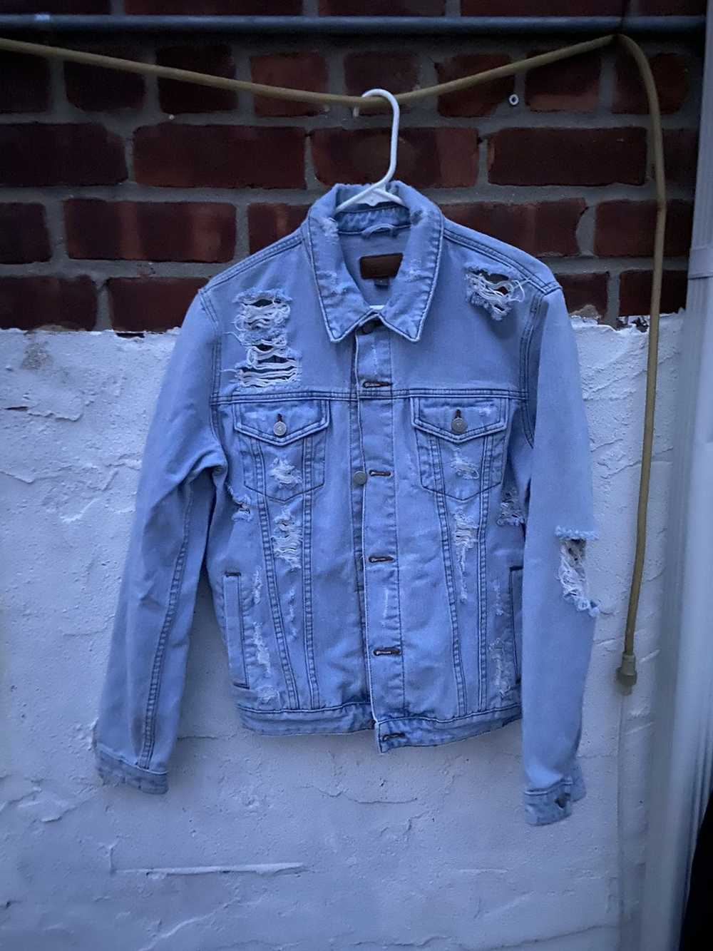 Asos Blue Light Wash Jean Jacket - image 1