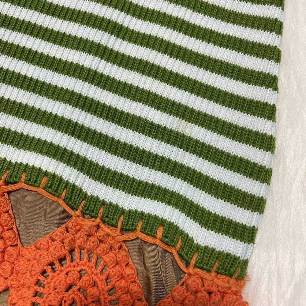 Prada Prada Striped Floral Lace Sleeveless Knit T… - image 7