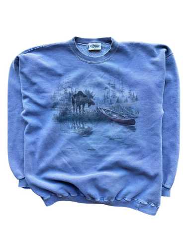 Vintage Vintage 90’s Moose Nature Art Sweatshirt