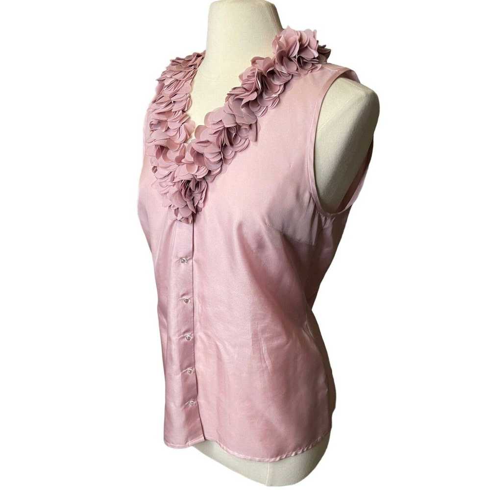 Ann Taylor Ann Taylor Ruffled Collar Silk Blouse … - image 2