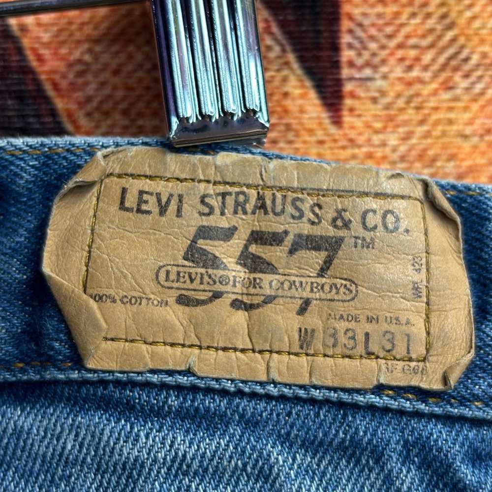 Levi's × Vintage Vintage 80’s Levi’s 357 Blue Jea… - image 4