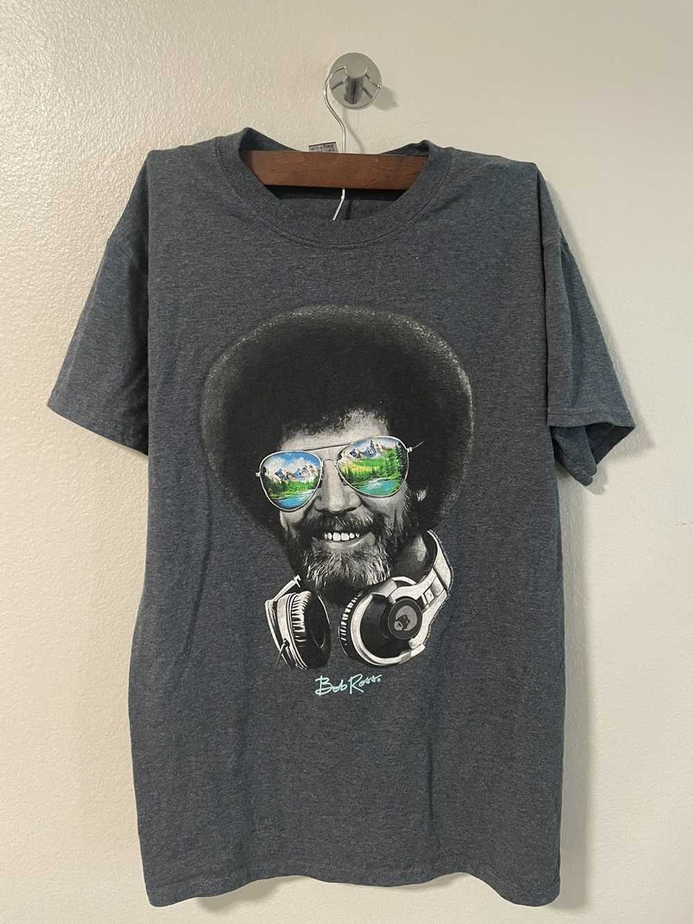 Streetwear Bob Ross Painter Happy T-Shirt - image 1