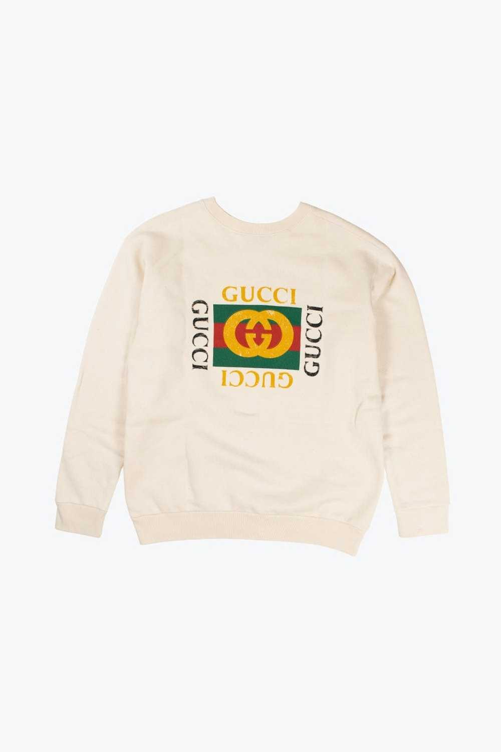 Gucci Logo / Tiger Face Print Oversized Sweatshirt - image 2