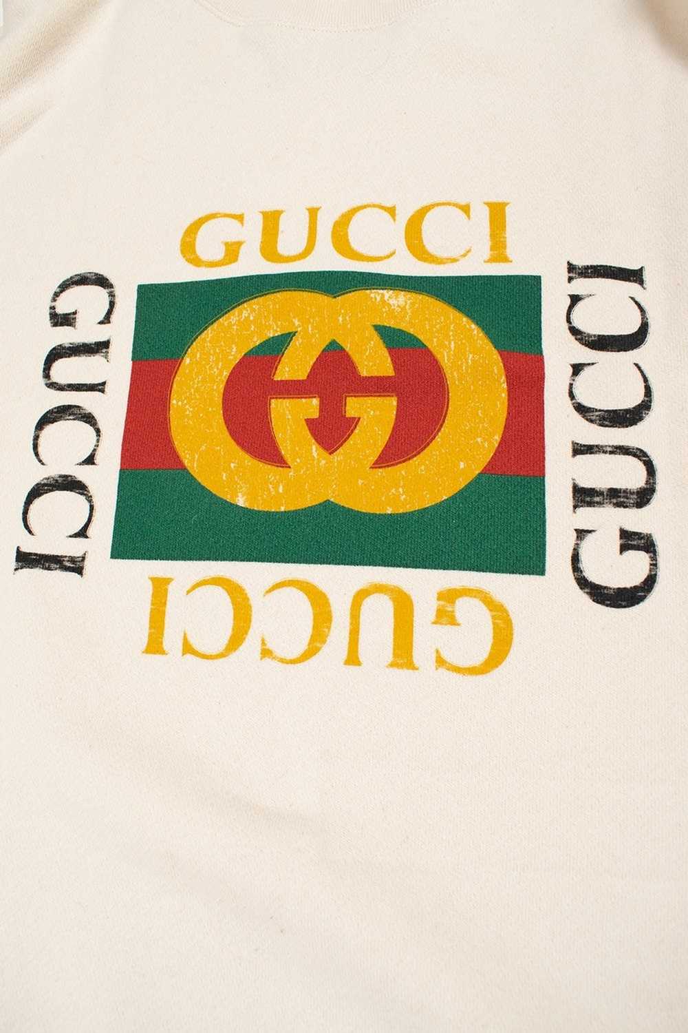 Gucci Logo / Tiger Face Print Oversized Sweatshirt - image 4