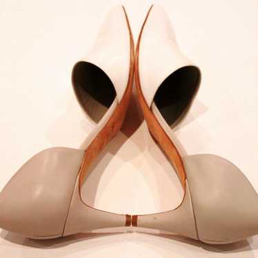 Vince VINCE. KITTEN POINTY HEELS SHOES D'ORSAY PU… - image 1