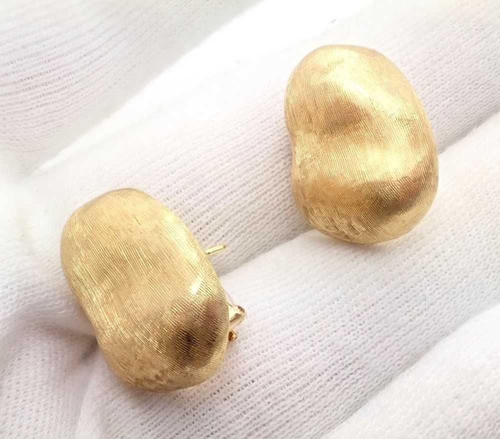Other Crevoshay 18k Gold Large Nugget Earrings - image 3