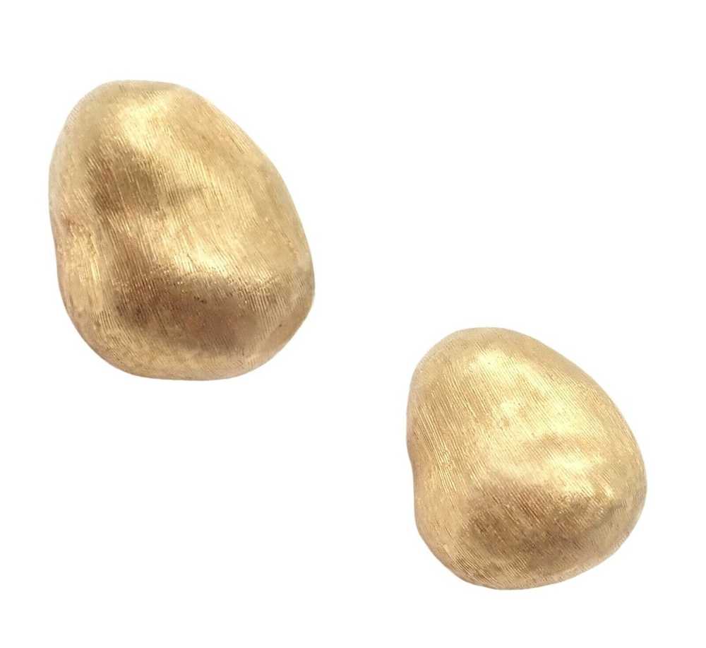 Other Crevoshay 18k Gold Large Nugget Earrings - image 4