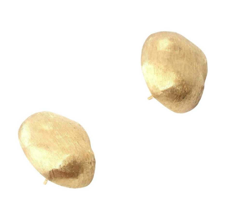 Other Crevoshay 18k Gold Large Nugget Earrings - image 8