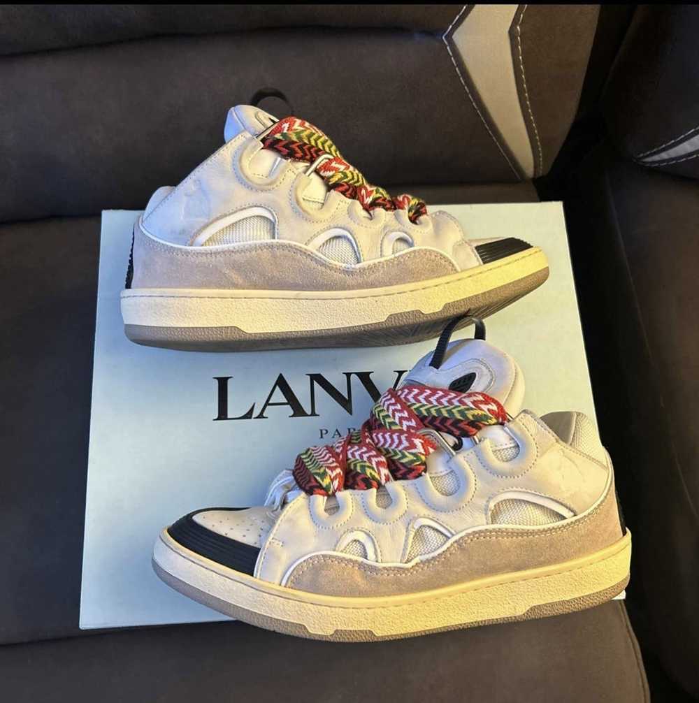 Lanvin Lavin Curb White Sneakers - image 8