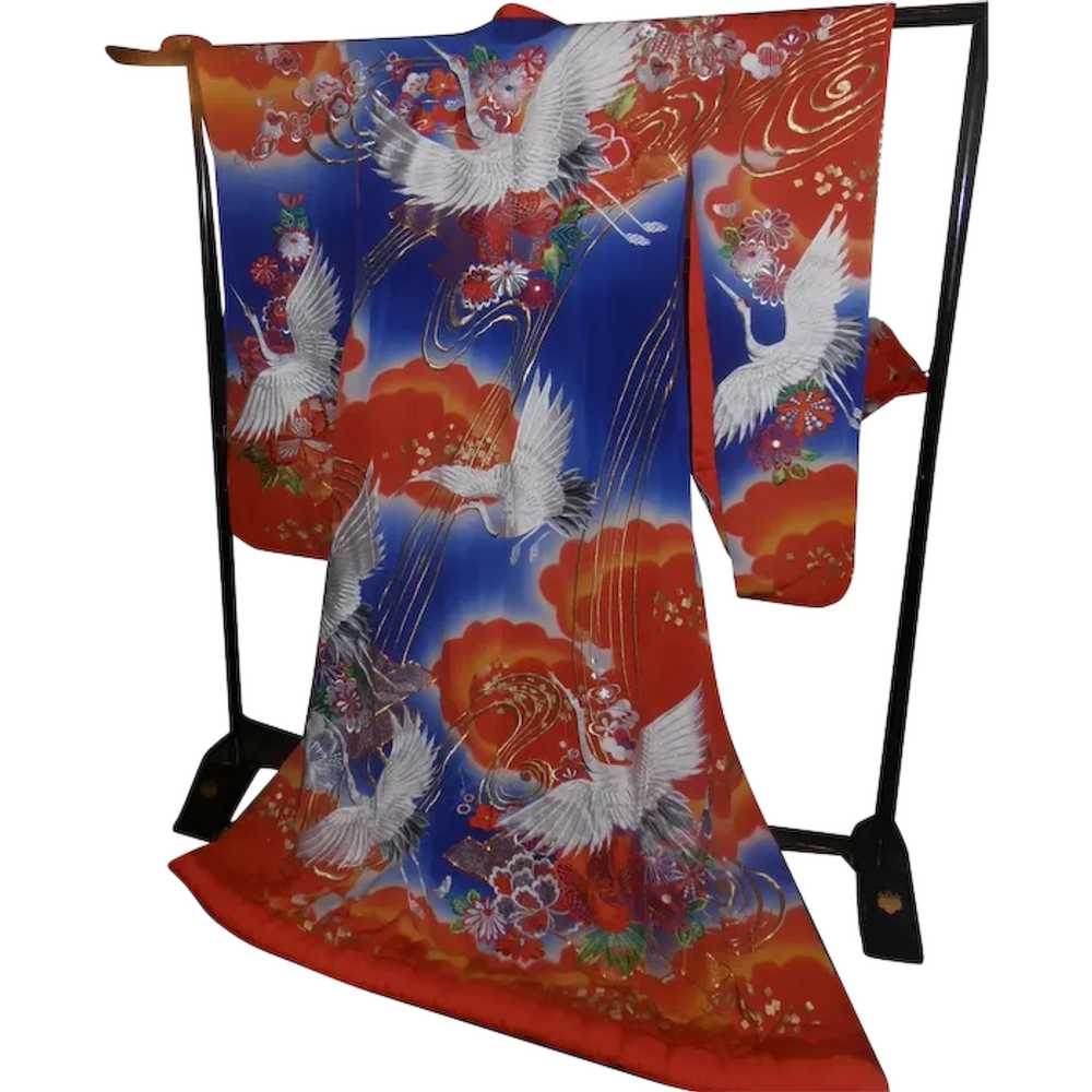 Japanese UCHIKAKE Wedding Kimono Dress Embroidere… - image 1