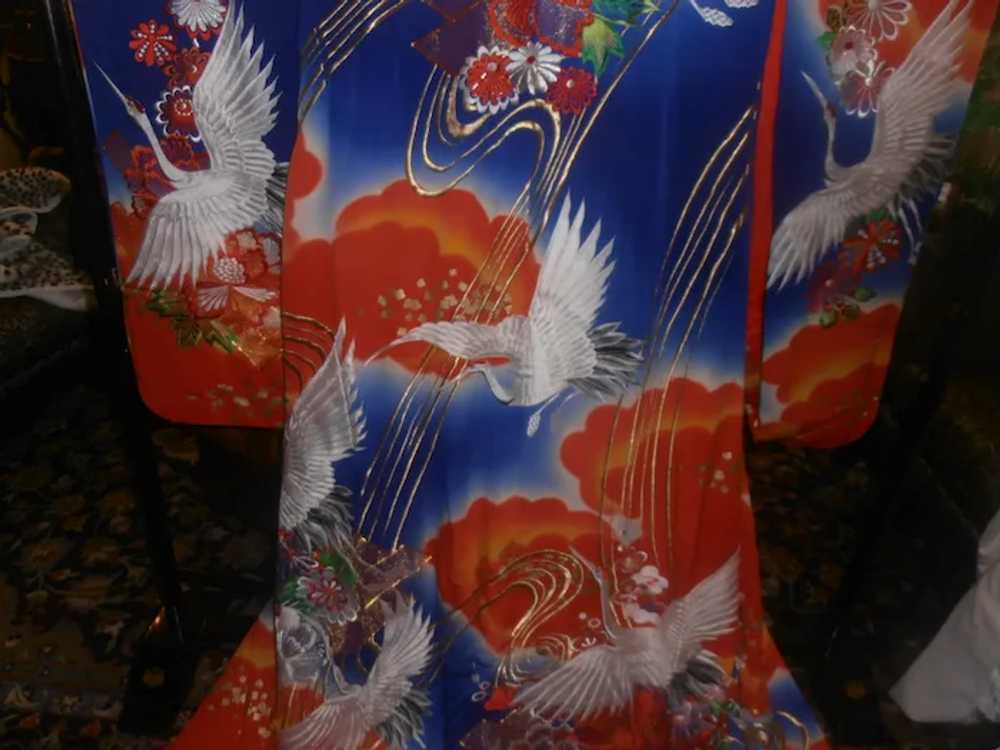 Japanese UCHIKAKE Wedding Kimono Dress Embroidere… - image 5