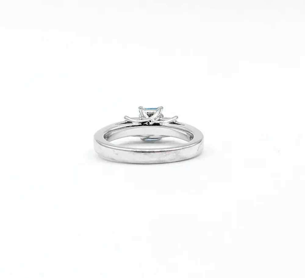 Timeless .83ct Aquamarine & Diamond Ring - image 8