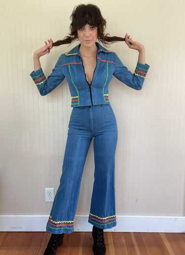 Late 60s/early 70s Ric Rac Denim Suit