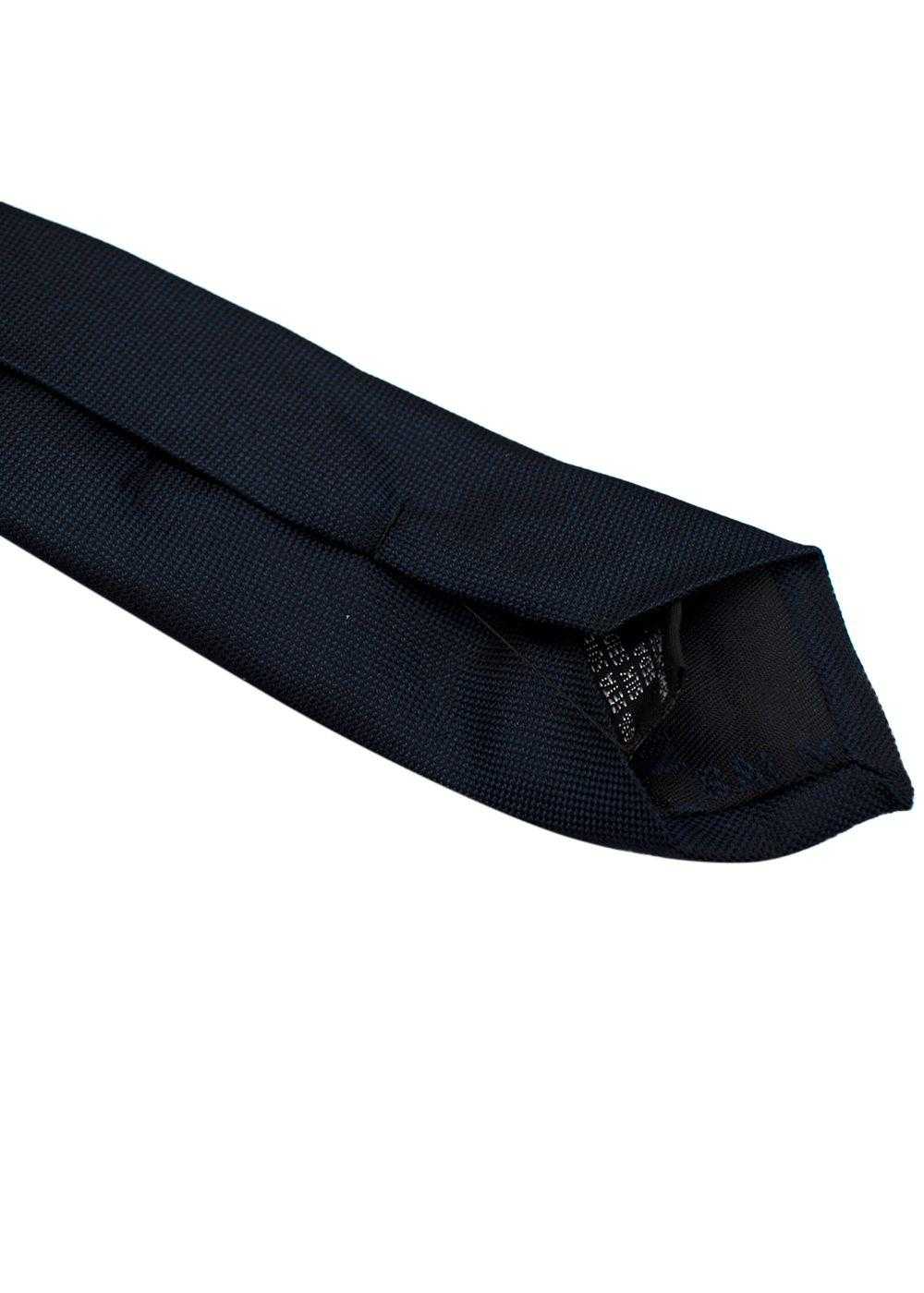 Managed by hewi Balmain Navy Woven Silk Tie - image 2