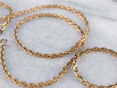 Vintage Woven Link Chain - image 1