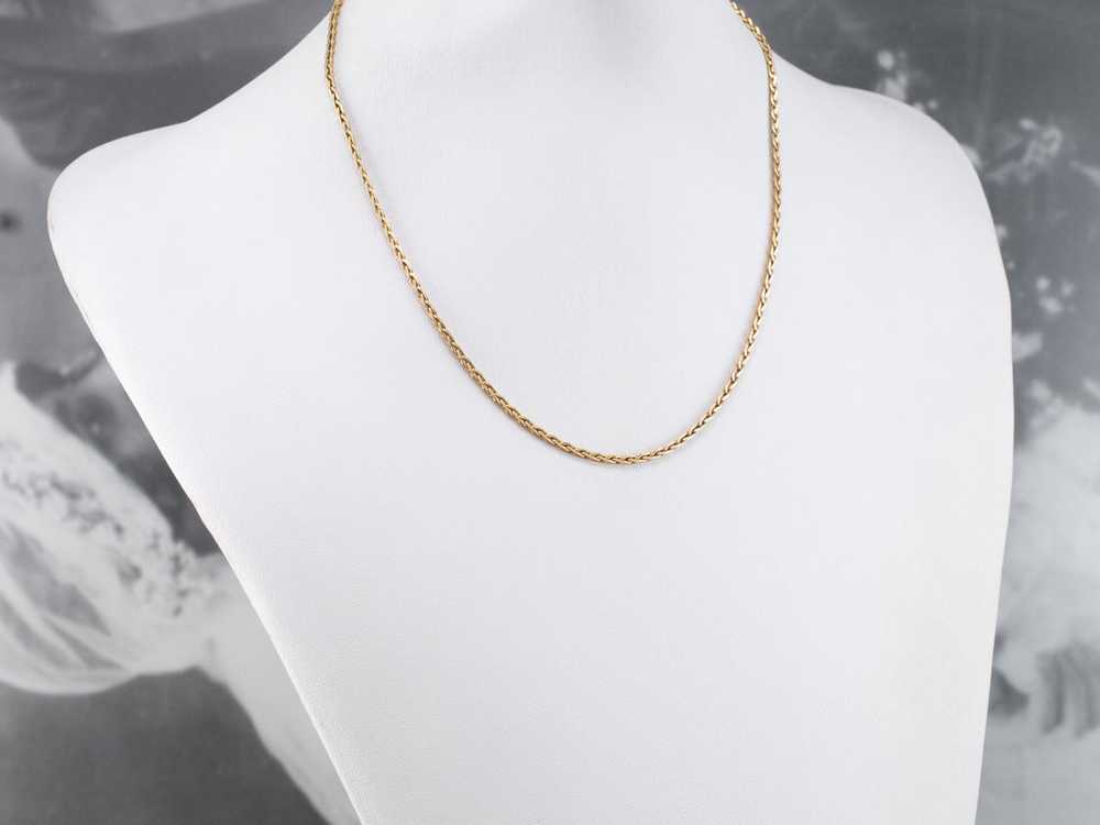 Vintage Woven Link Chain - image 5