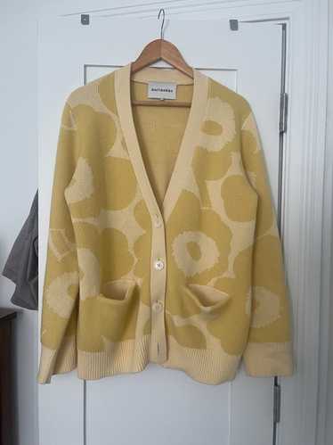 Marimekko Yellow flower cardigan (S) | Used,…