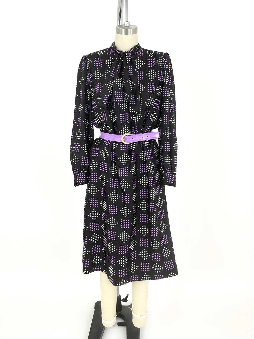 Givenchy Nouvelle Boutique Silk Belted Dress - image 1