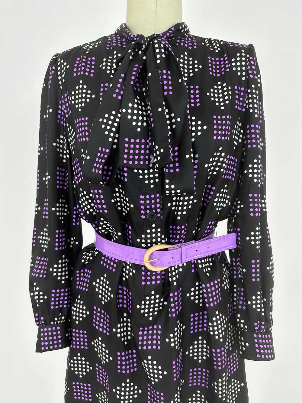 Givenchy Nouvelle Boutique Silk Belted Dress - image 4