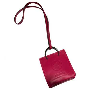 Hermes Charm Shopping Bag Orange Sac Birkin Kelly Box Receipt