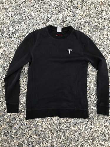 Tesla × Vintage Tesla black crewneck sweatshirt sm
