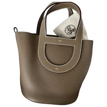 HERMES Taurillon Clemence Swift In-The-Loop 18 Bag Etoupe 1263603