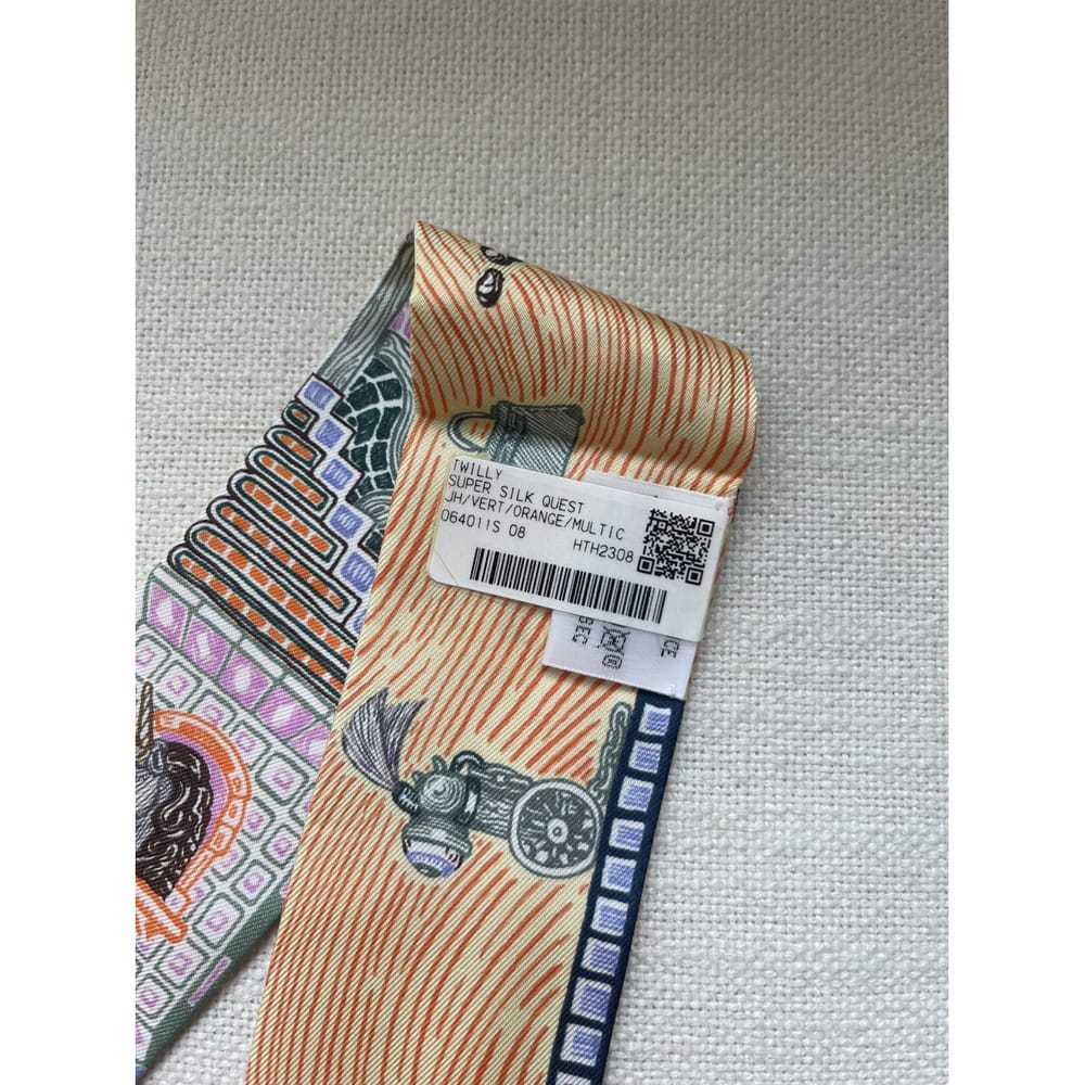 Hermès Twilly 86 silk scarf - image 4