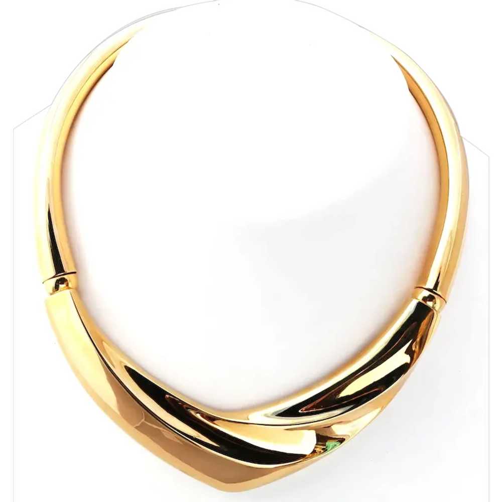 1980s Napier Gold Tone Necklace Collar - image 2