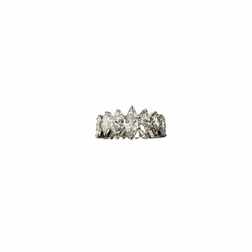 Platinum Marquise Diamond Eternity Band Size 5 JA… - image 2
