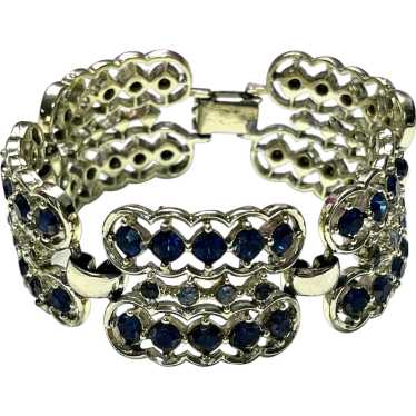 Vintage Blue Rhinestone Bracelet