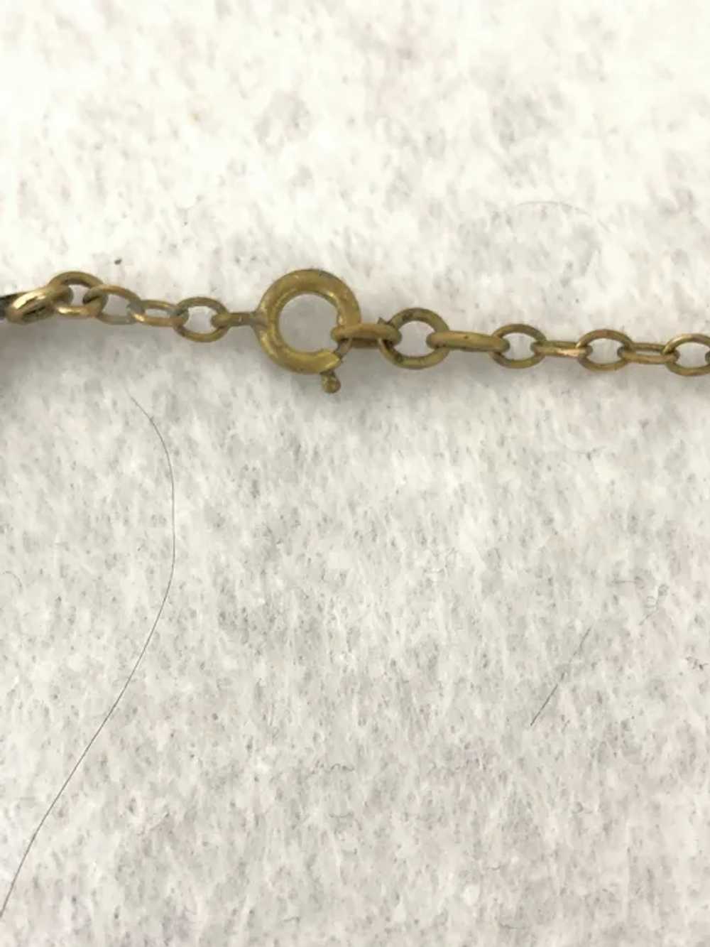 Art Nouveau Brass Choker Necklace - image 4