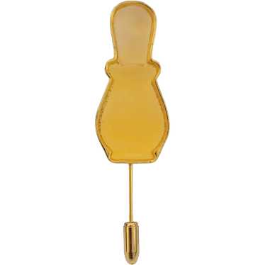 Decleor Gold Tone Lucite Parfum Bottle Stick Pin, 