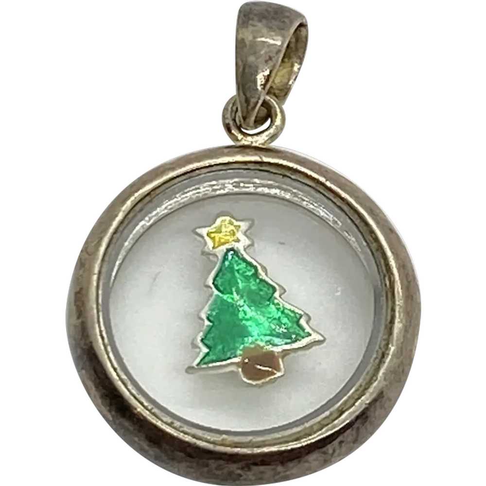 Moving Floating Christmas Tree Pendant Charm Ster… - image 1