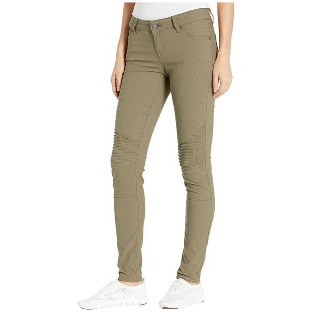 Prana Prana Womens 2 Tan Mid Rise Skinny Leg Stre… - image 1