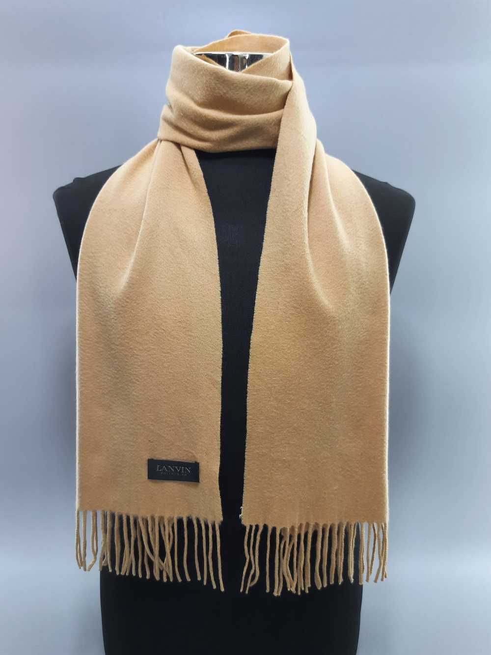 Lanvin × Vintage Lanvin Scarf / Muffler / Wool - … - image 1