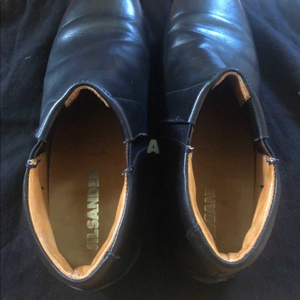 Jil Sander Jil Sander Leather Slip-On Shoes - image 5