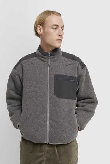 Cav Empt Grey Furry Back Fleece Zip Up - image 1