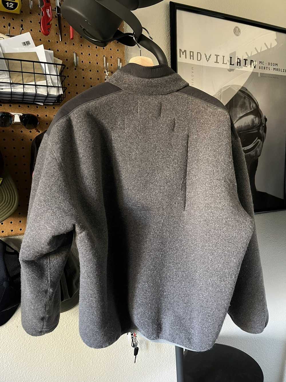 Cav Empt Grey Furry Back Fleece Zip Up - image 5