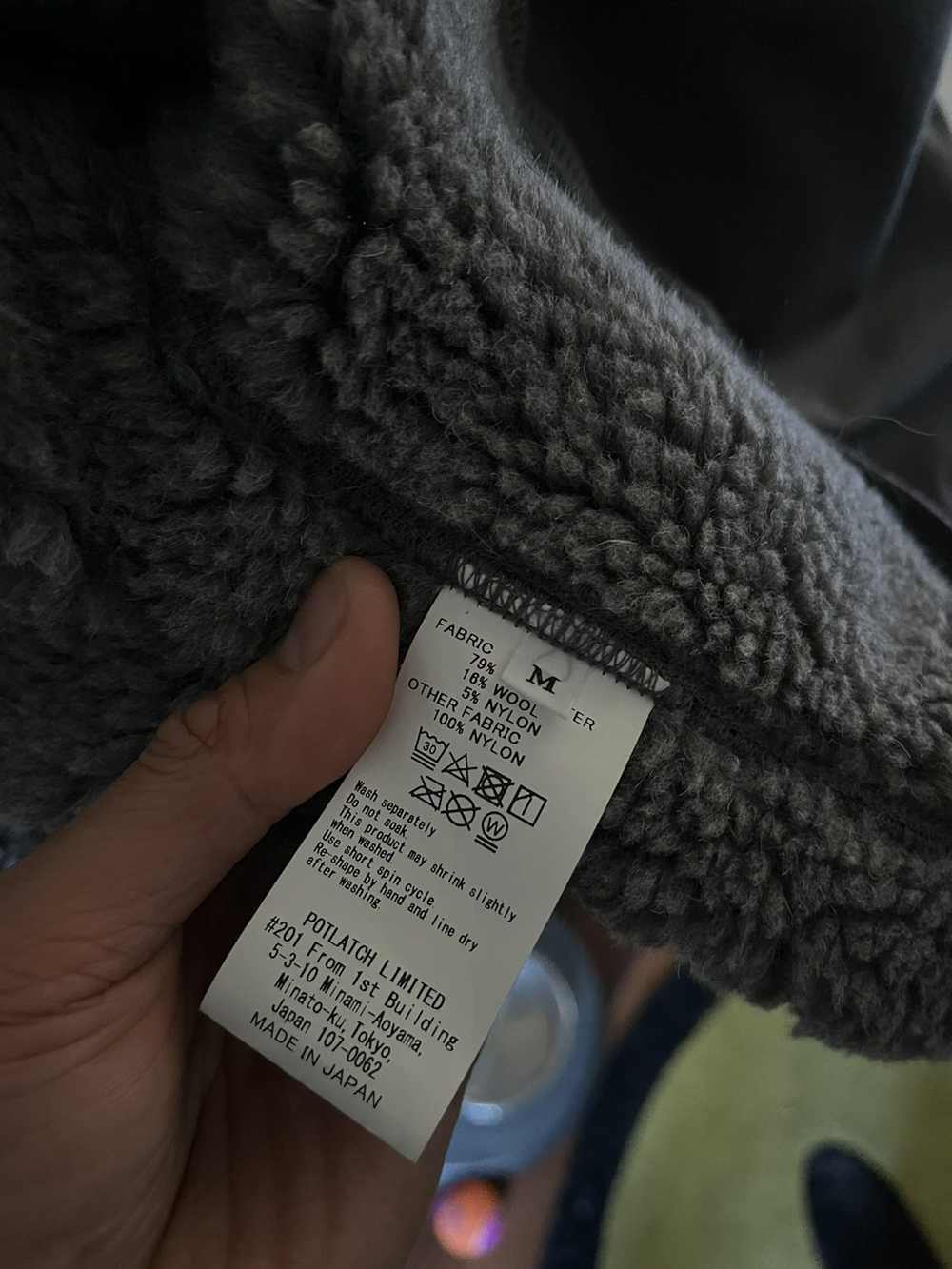 Cav Empt Grey Furry Back Fleece Zip Up - image 7