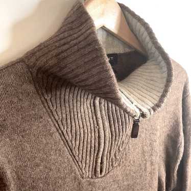 Gant GANT | Mens Zip Collar Brown GANT Sweater, Si