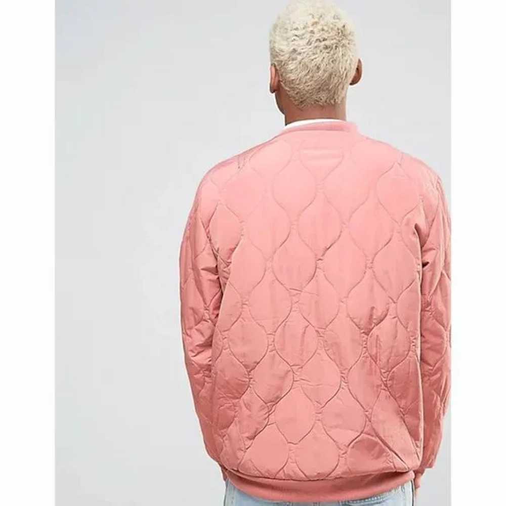 Adidas Fallen Future Coral Pink Quilted Zip-Up Bo… - image 6