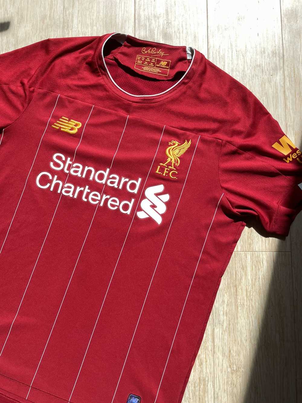 Red New Balance Liverpool FC 19/20 Home Champions Shirt #20