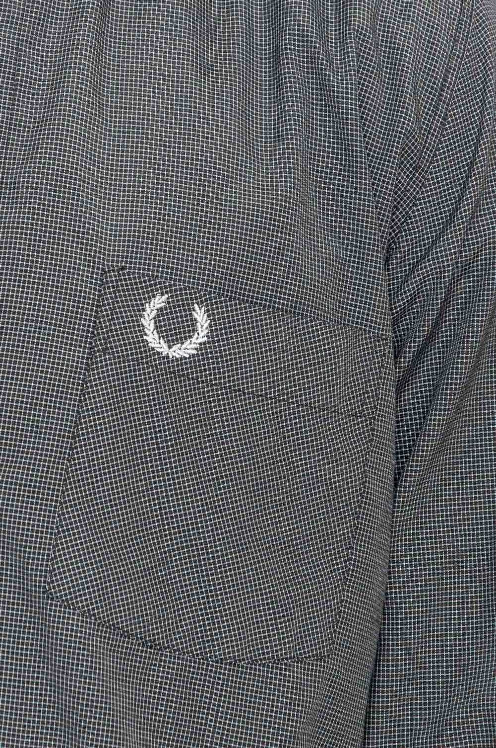 Fred Perry Small Checked Shirt Black and white - image 4