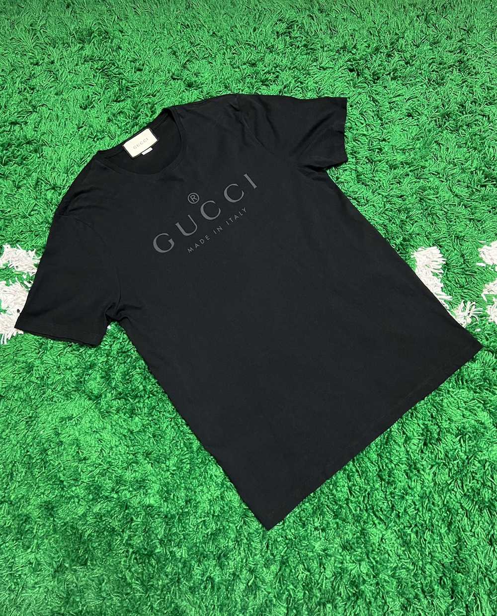 Gucci Black Monogram Red Green Curves Shirt - Tagotee