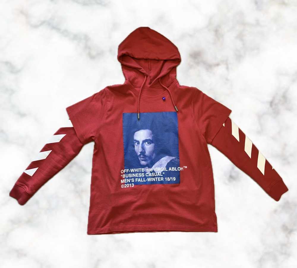 Off-White Off-White Bernini Hoodie Red - 2 Layer - image 1