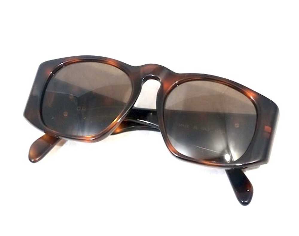 Chanel Vintage Chanel Tortoise Sunglasses - image 3