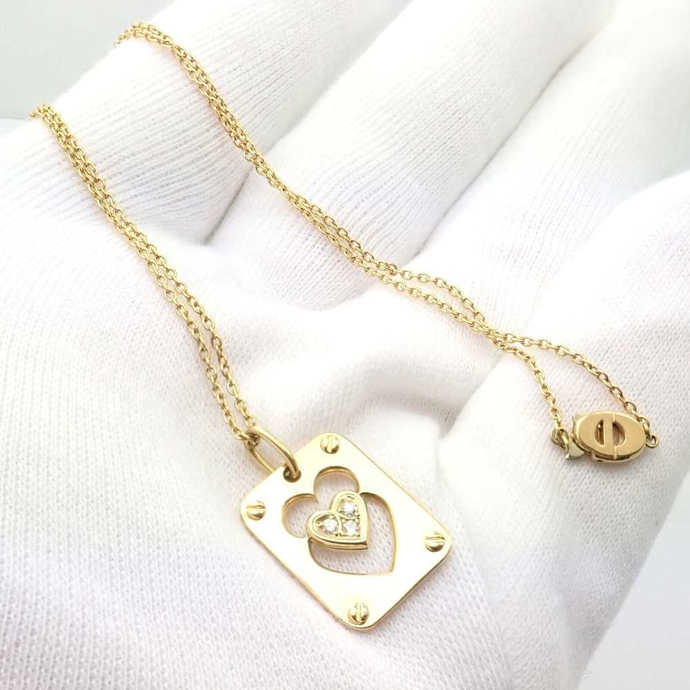 Other 18k Yellow Gold Diamond Ace Of Hearts Card … - image 3