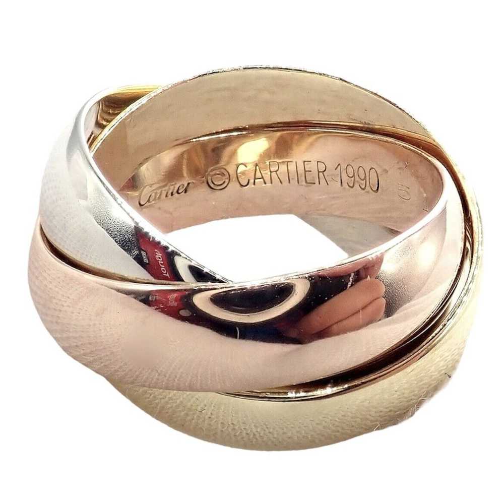 Cartier Cartier Trinity 18k TriColor Gold Wide Ba… - image 5